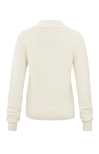 Rib Sweater With Collar