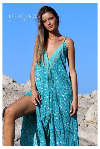 Victoria open back turquoise