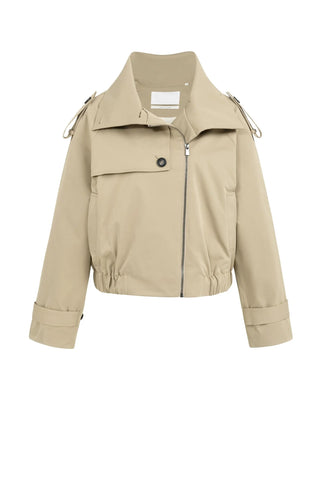Short Trenchcoat Bomber Khaki Green