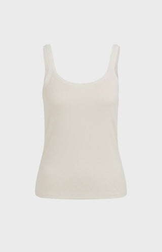 Singlet Crème Beige Mesh Edge