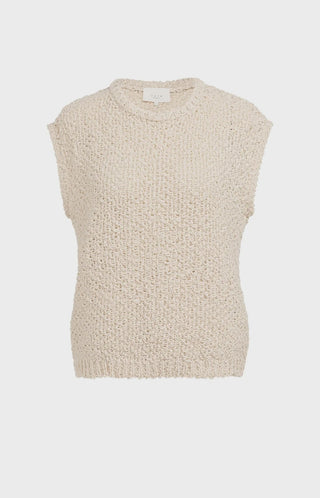 Cloud Crème Sleeveless Sweater