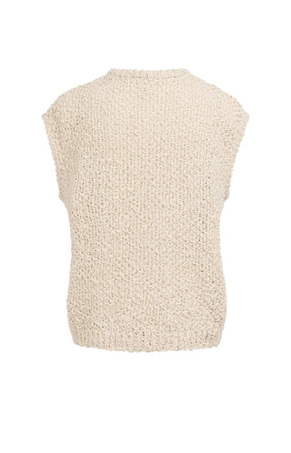 Cloud Crème Sleeveless Sweater
