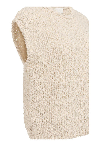 Cloud Crème Sleeveless Sweater