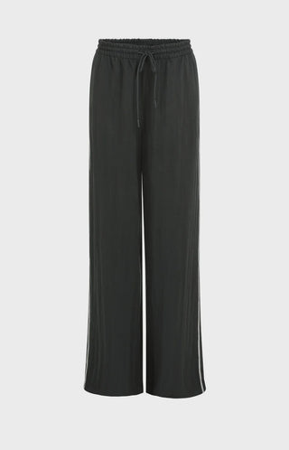 Woven Black Wide Leg Cargo Trousers