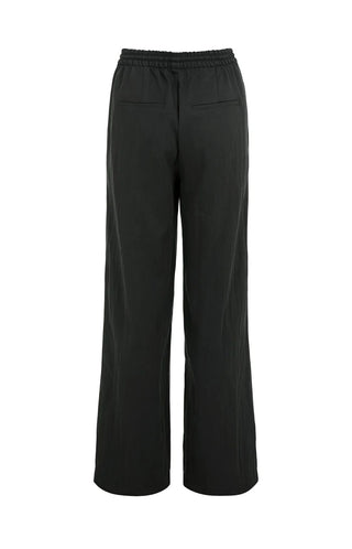 Woven Black Wide Leg Cargo Trousers