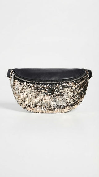 MF Sequined Almond Strap Bag