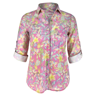 Kelly CB Yellow Hibiscus Shirt