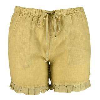 Wendy Ruffle Hem Short Gold