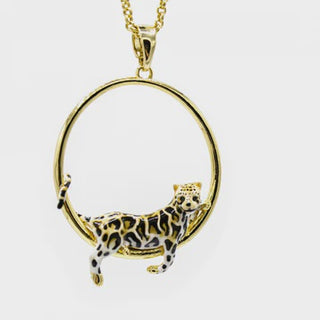 BS Clouded Leopard Hoop Pendant