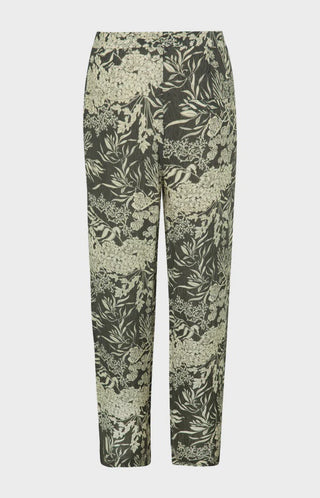 Wide Leg Printed Trousers In a Viscose Fabric